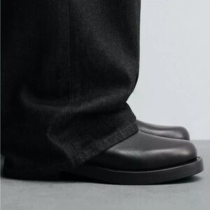 Zara Black Leather Men's Boots